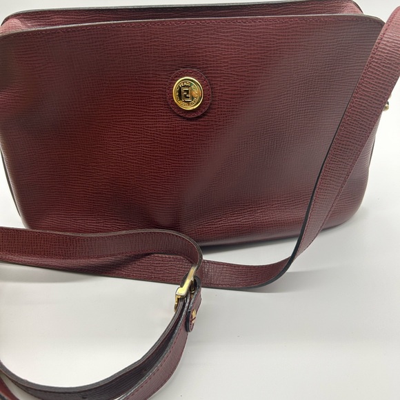 Fendi crossbody shoulder Bordeaux bag deep maroon - Picture 2 of 12